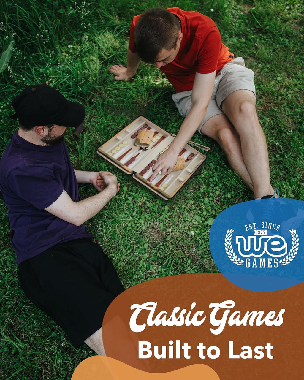 Magnetic Map Style Backgammon Board and Carrying Strap - Board Games for Adults, Travel Games, Travel Backgammon Sets for Adults