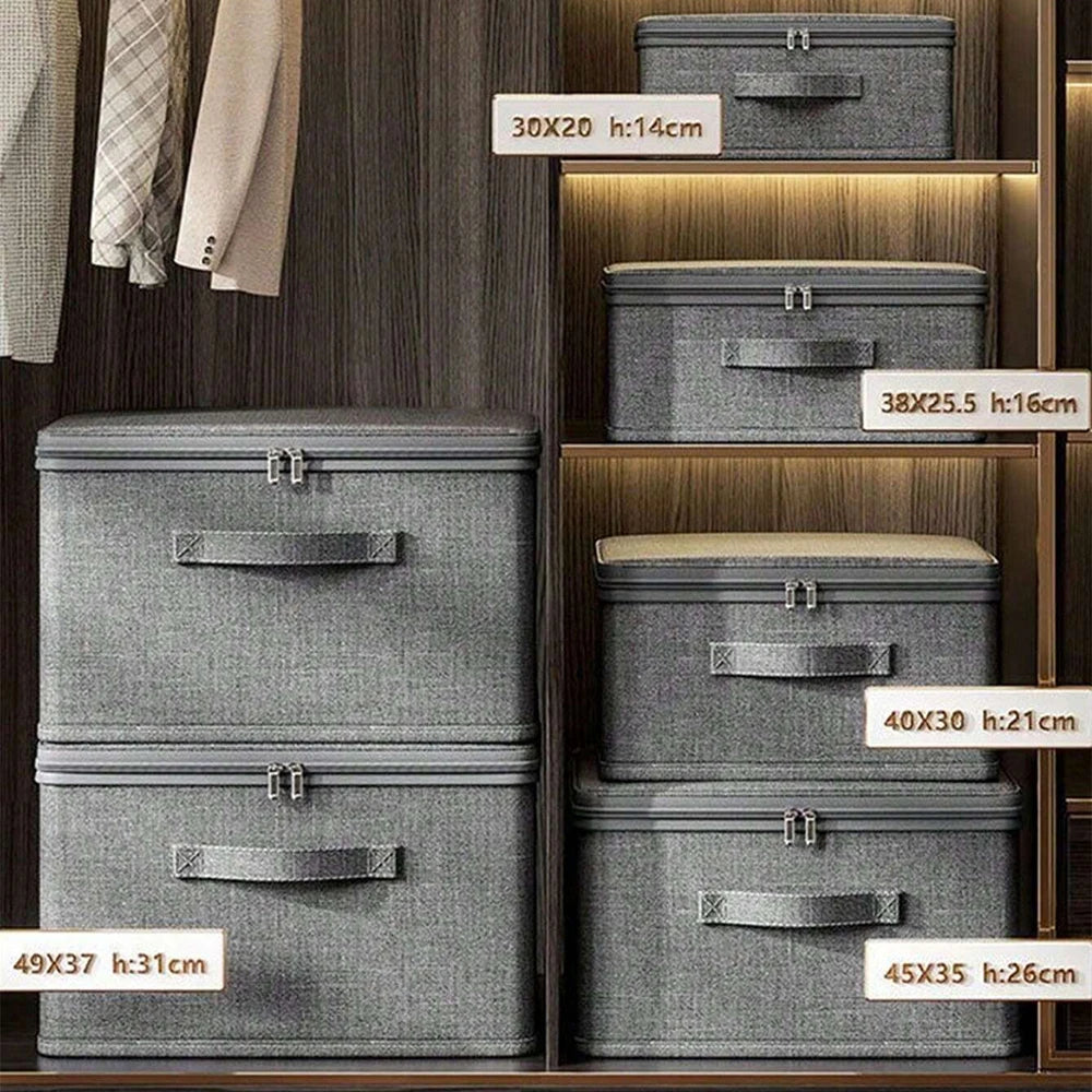 1PCS Folding Clothes Organizer , Large Capacity Quilt Organizer Multifunctional Bra Organizer Lingerie Oxford Cloth Divider