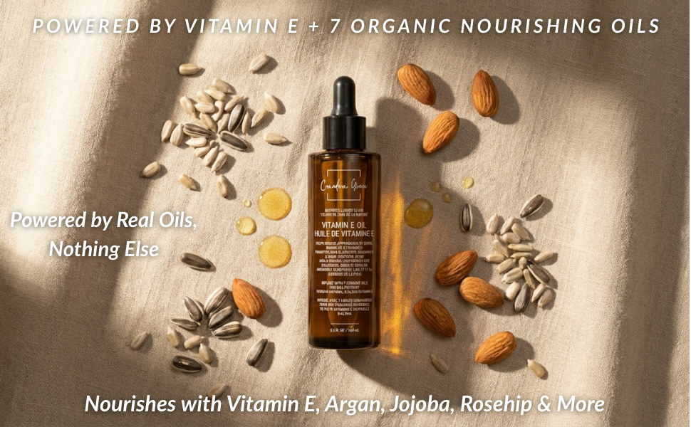 Canadian Grace Vitamin E Face Oil | 70,000 IU with 7 Organic Oils