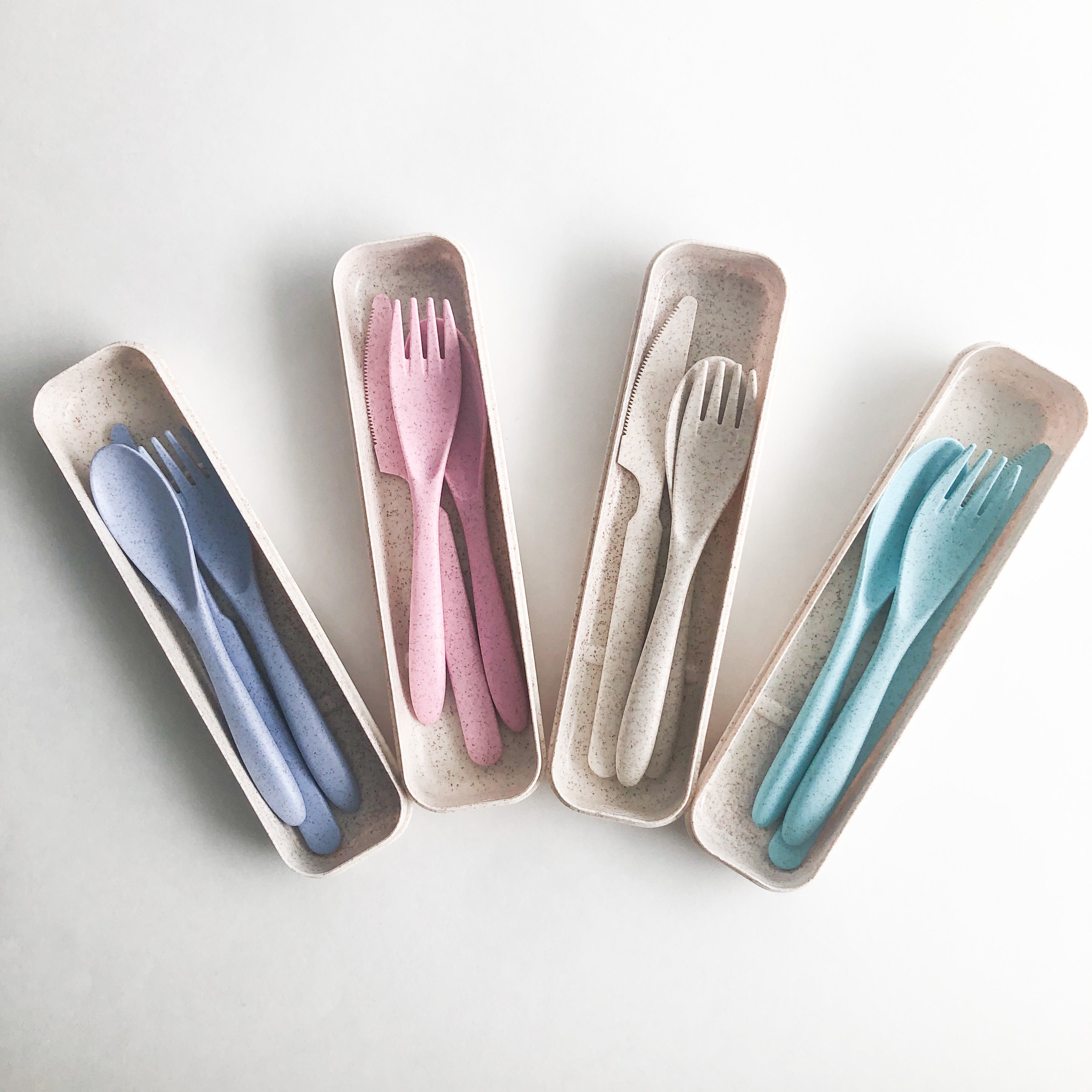 Reusable Wheat Straw Cutlery Set-4