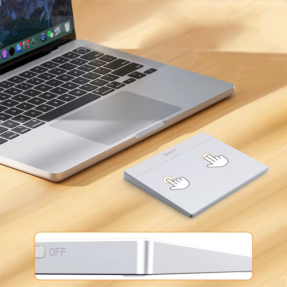 Bluetooth-Compatible Touchpad High Precision Haptic Feedback USB Touchpad Mouse Wired Precision Trackpad for Desktop Laptop User