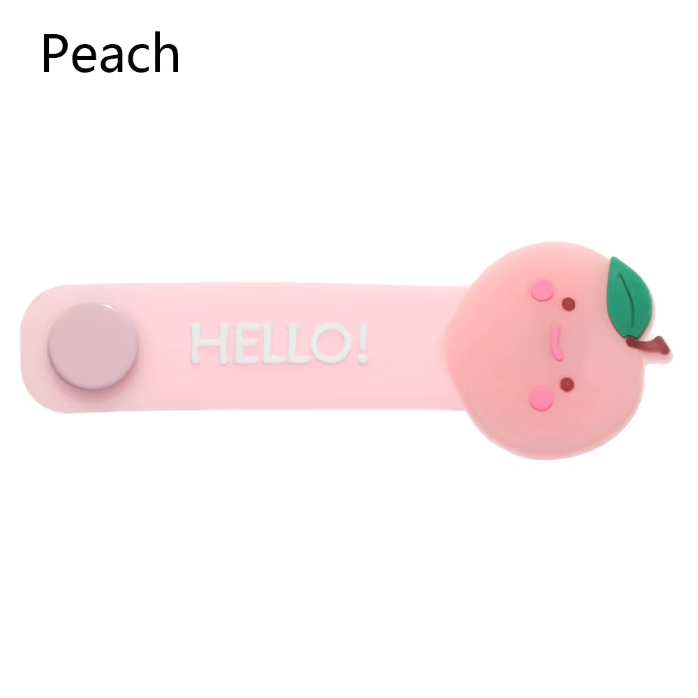 Cute Cartoon Data Cable Organizer Multifunction Cord Protector Bookmark Clips Wire Cord Winder Data Line Storage Earphone Winder