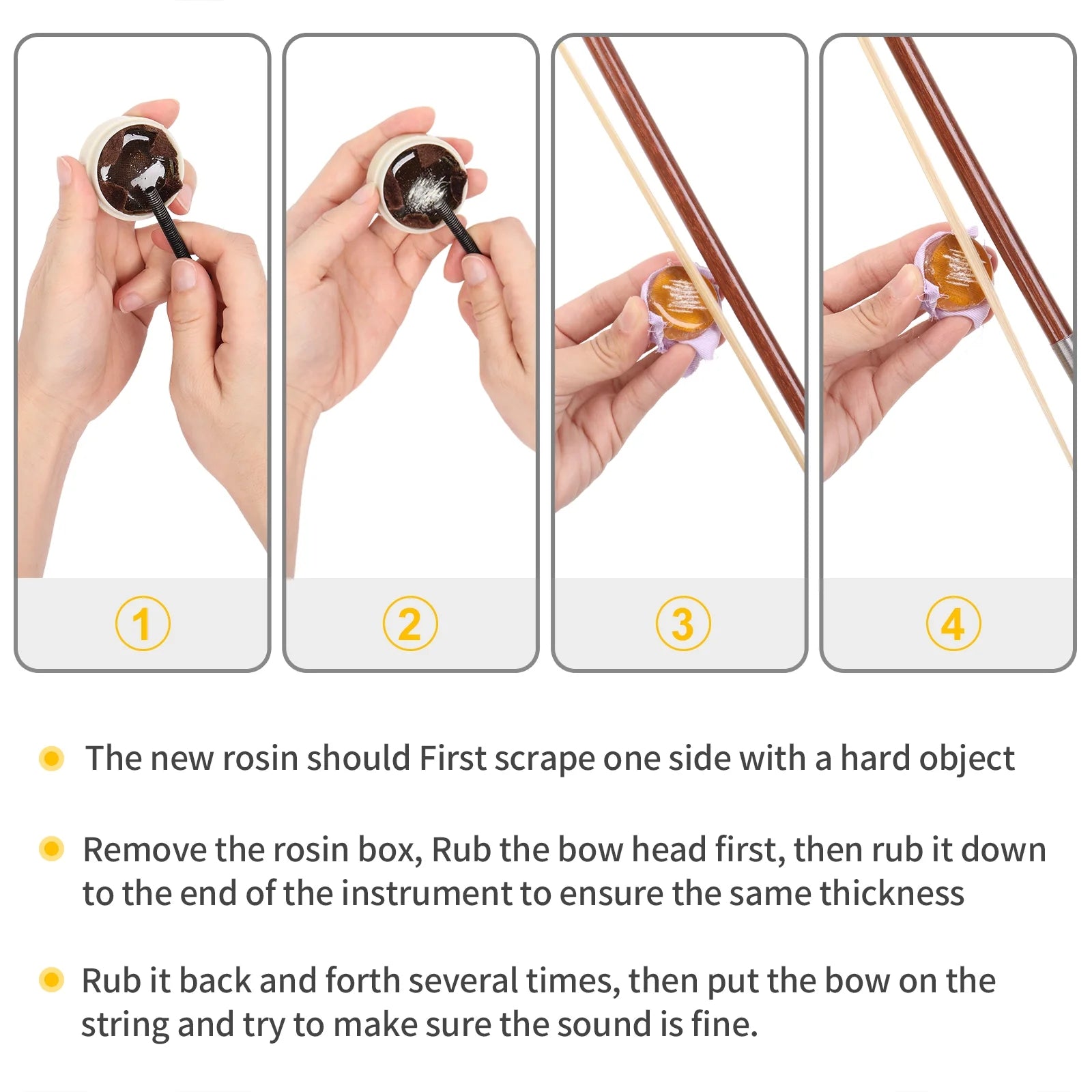 Violin Set Full Size 4/4 for Adults Beginners Students Basswood Black