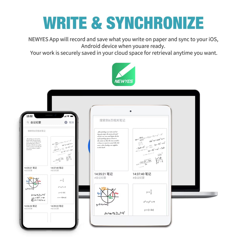 Syncpen3 Lite Smart Notebook with Bluetooth Smart Pen A5 Refills Included App Sync OCR Digital Pen Voice Recording Translation
