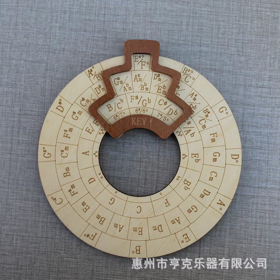 Circle of Fifths Chord Wheel Tool Scale Chart Music Theory Learning Aid for Musicians Guitarists Music Learning Accessories