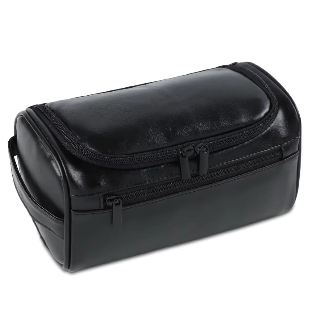Men'S Vintage Toiletry Bag - Luxury Travel Cosmetic Case Hanging Wash Bag for Business Trips Male Makeup Organizer Storage Pouch