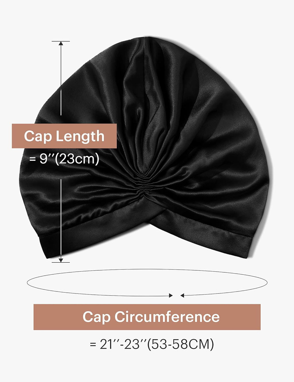 Silk Bonnet for Sleeping Womens 100% Mulberry Silk Sleep Cap Hair Wrap for Curly Long Hair