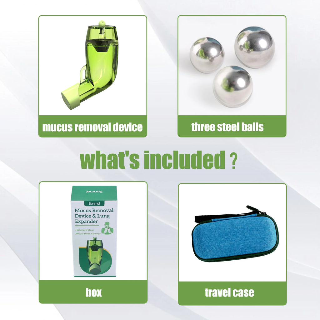 Respiratory Muscle Trainer Mucus Removal Device Lung Exerciser Expander Clear Mucus from Airway