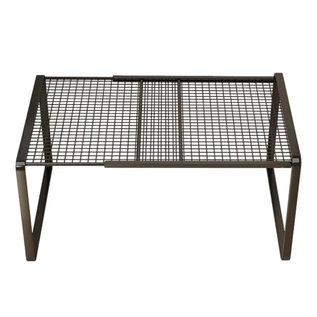 Expandable and Adjustable Wardrobe Organizer Space-Saving Stackable Shelf for Kitchen Bedroom Cabinet and Desktop Organization