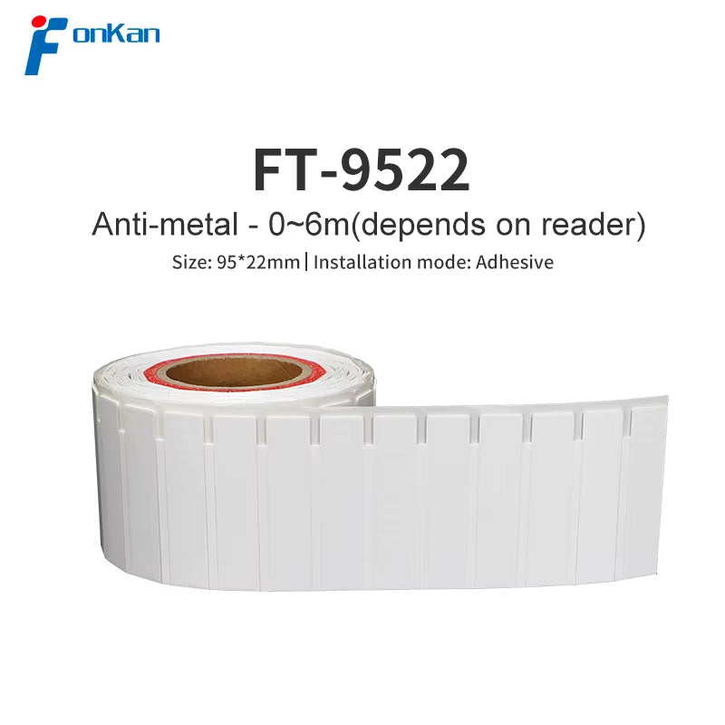 100Pcs  UHF Label 860Mhz 960Mhz Impinj Monza R6P Flexible Printable Anti-Metal RFID Tag