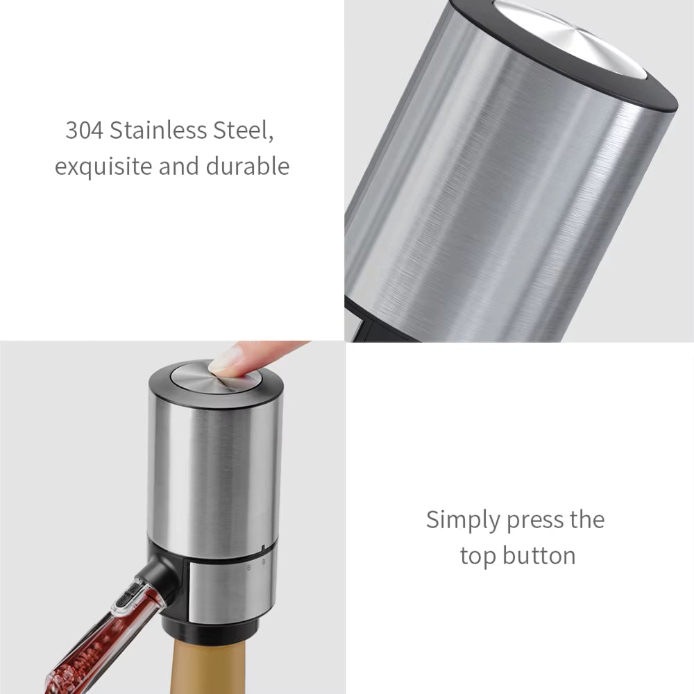 Electric Wine Aerator Dispenser Bar Accessories One-Touch Automatic Wine Decanter Pourer Wine Aeration for Party Aerador Vinho