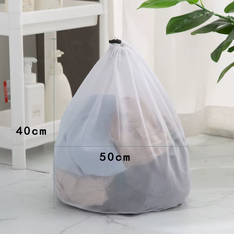 Large Washing Laundry Bag Mesh Organizer Net Dirty Bra Socks Underwear Shoe Storag Wash Machine Cover Clothes