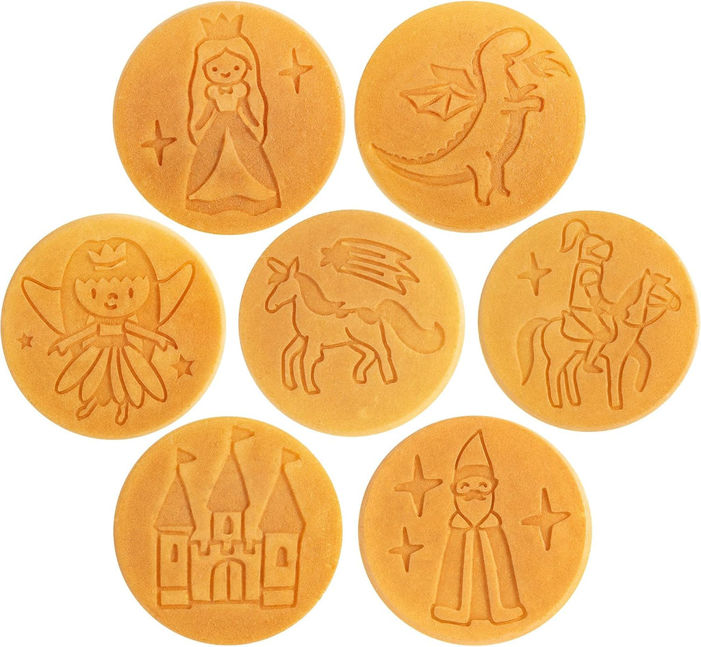 Fantasy Friends Mini Pancake Pan - Nonstick Griddle for Breakfast Magic, Featuring a Princess Castle & More, 7 Unique Flapjacks