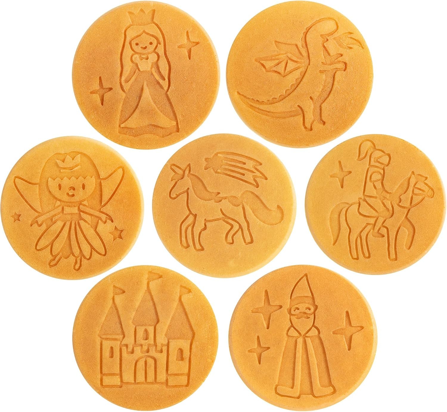 Fantasy Friends Mini Pancake Pan - Nonstick Griddle for Breakfast Magic, Featuring a Princess Castle & More, 7 Unique Flapjacks