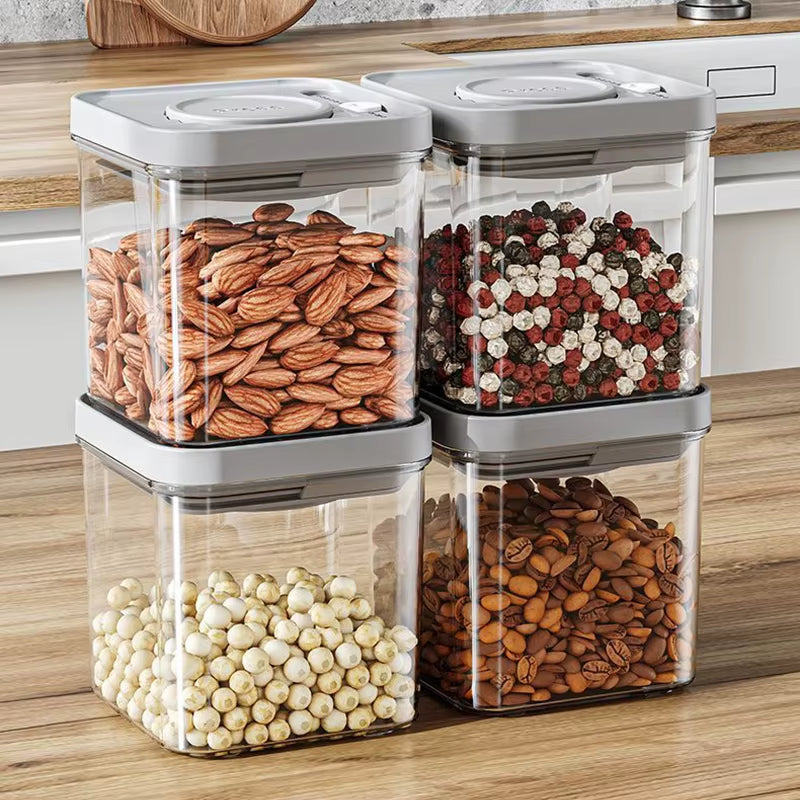 Airtight Pop Food Containers Bpa-Free Stackable Air Tight Pantry Storage Containers Ideal for Storage Cereal Snack Flour Sugar