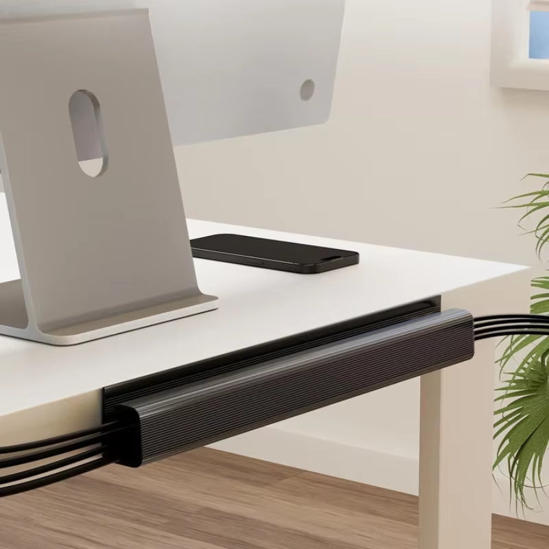 Under-Desk Cable Organizer 40Cm Self-Adhesive Cable Management Cables Raceway for Home and Office