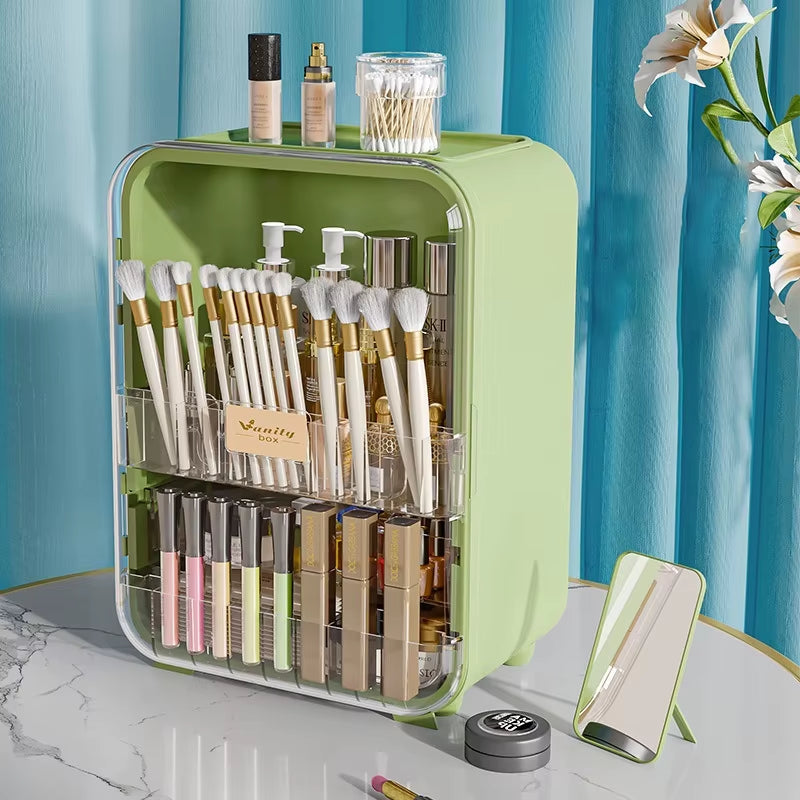 Cosmetic Organizer Large Capacity New Desktop Organizer Dust Lipstick Skincare Dressing Table Light Luxury Storage Racks