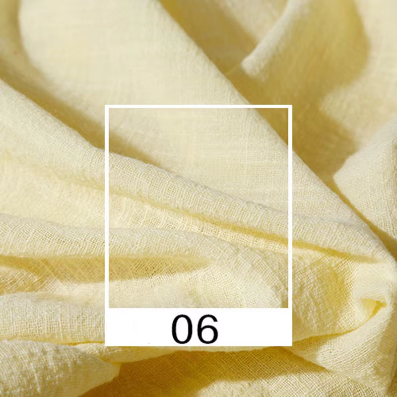 Soft Linen Cotton Fabric Organic Material Pure Natural Flax for Sewing DIY Handmade Clothes Patchwork Fabric