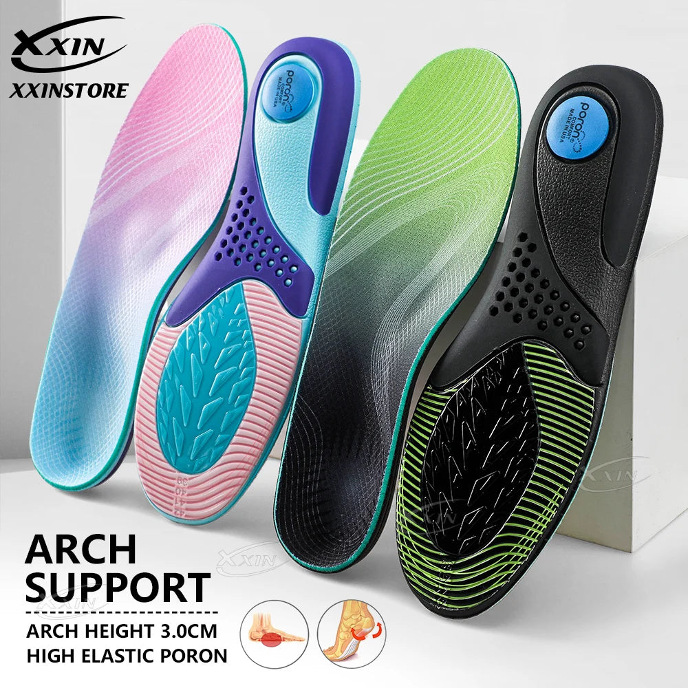 【Xxin】Arch Support Insole Orthopedic Shoe Pad Flat Foot Insert Sport Elastic Breathable Insoles Size35-46