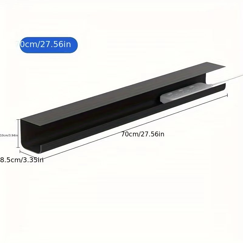 Undertable Cable Management Rack without Punching Storage Box Computer Desk Bottom Wire Fixing Plug Arrangement