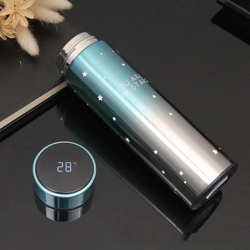 Smart Stainless Steel Thermal Bottle Display Temperature Thermal Mug Food Thermos for Tea Water Bottle with Heating Travel Cup
