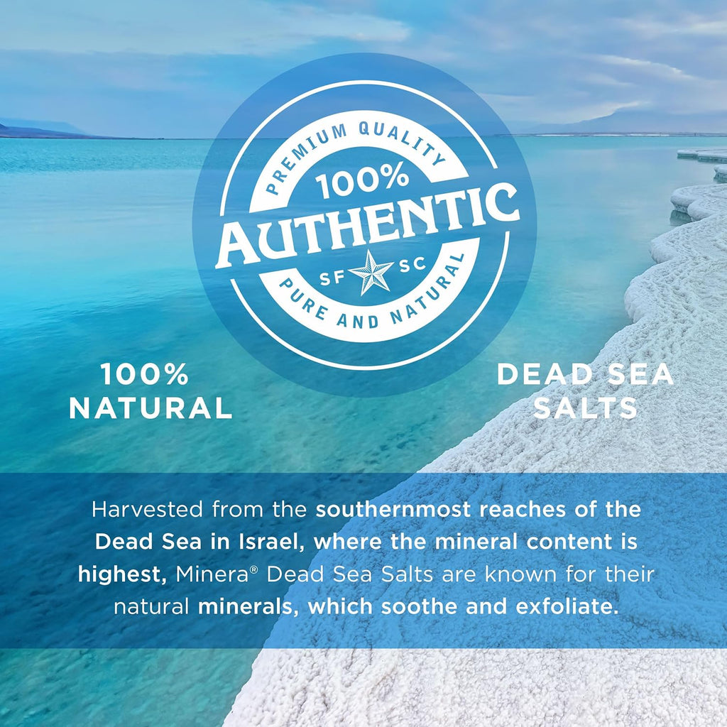 Fine Grain Dead Sea Salt for Bath & Soaking – 2 Lbs, Fast-Dissolving, 100% Pure & Natural, Unscented, Skin-Nourishing Sea Salt