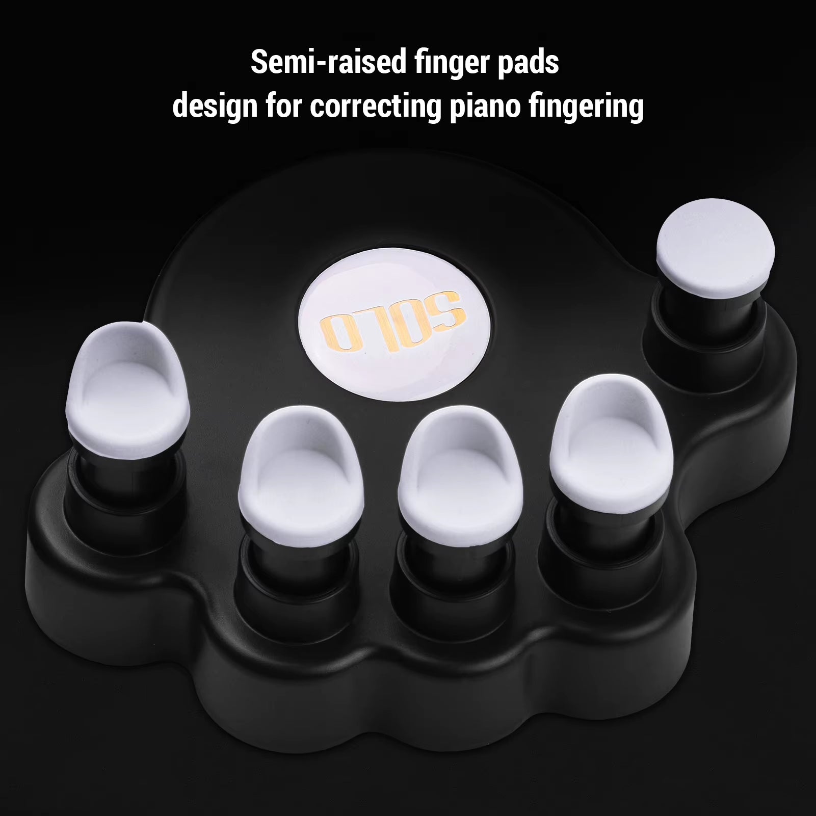 SOLO Piano Finger Trainers Piano Fingers Strength Training Tools Finger Correctors Soft Finger Pads Piano Keyboard for Beginner