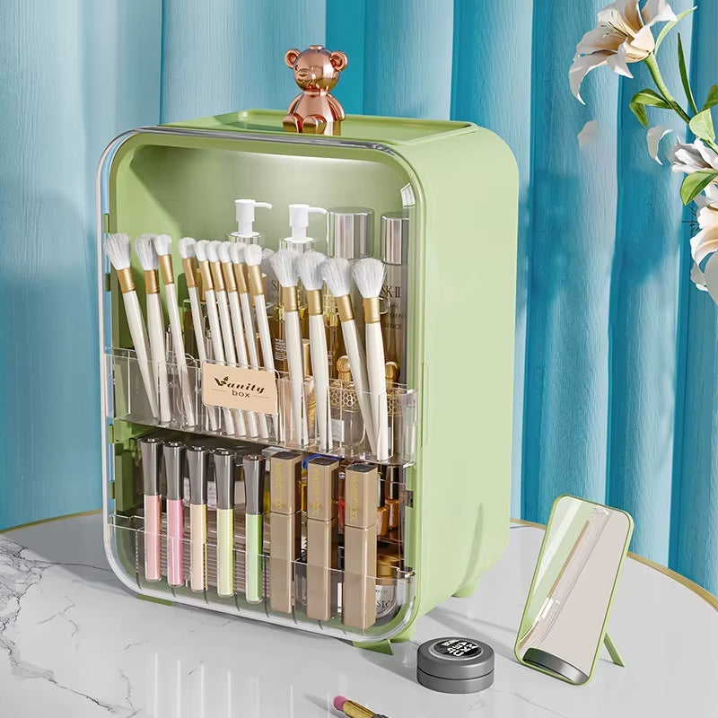 Cosmetic Organizer Large Capacity New Desktop Organizer Dust Lipstick Skincare Dressing Table Light Luxury Storage Racks