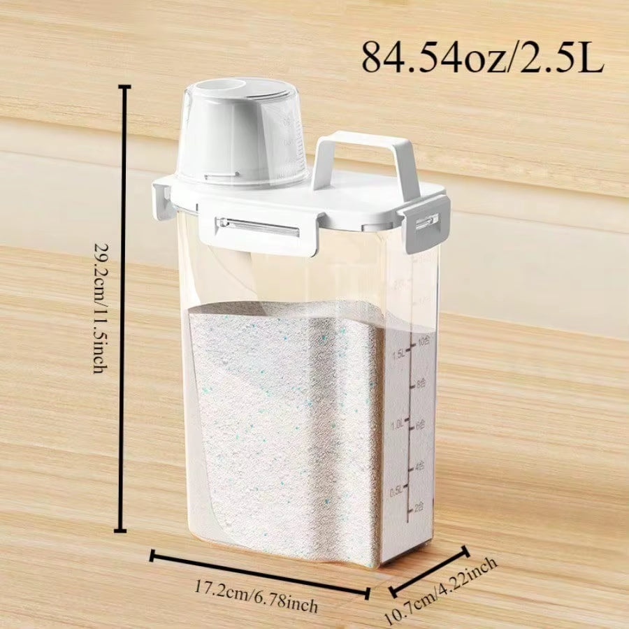 2.5L Covered Moisture-Proof Sealed Storage Container - Used for Grain, Nut, Flour, Rice Food Storage Boxes
