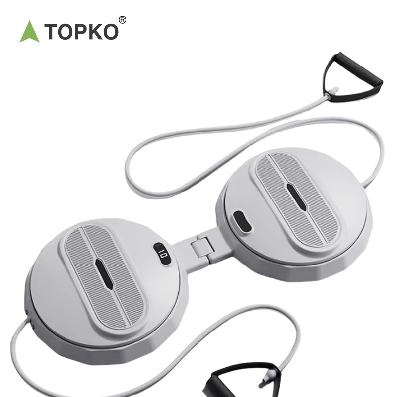 TOPKO Fold Home Body Shaping Waist Twisting Disc Balance Boards ABS Waist Twisting Machine