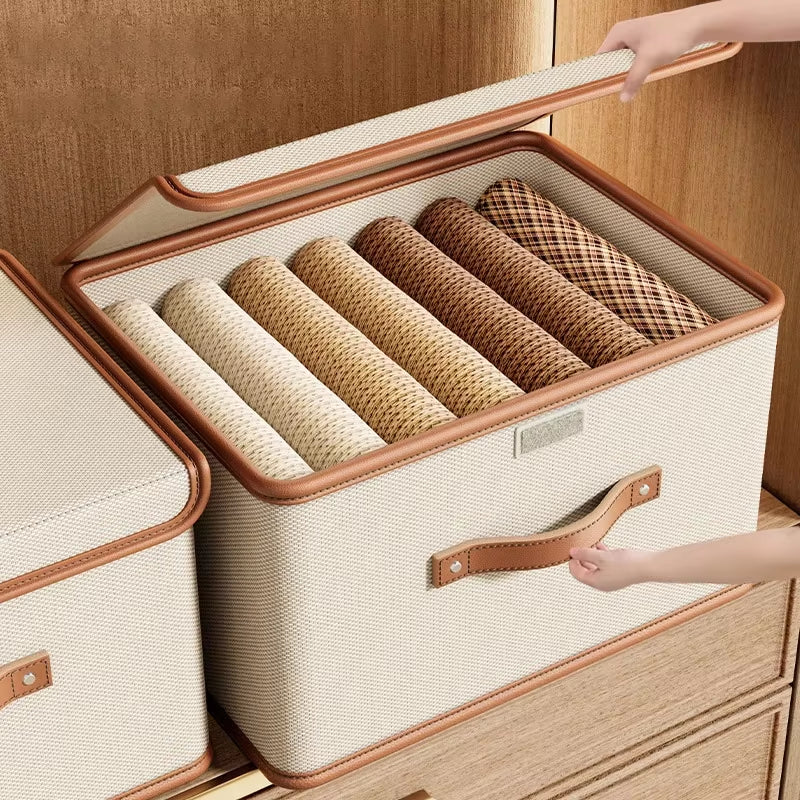 770G Dustproof Storage Box with Lid Large Capacity Foldable Clothes Storage Box Double Thickness Moisture-Proof Storage Box