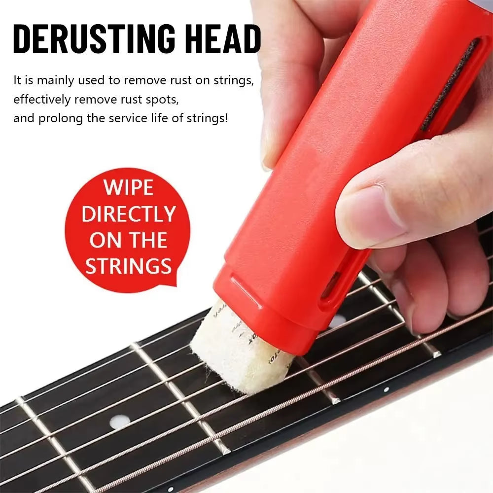 Guitar Strings Derusting Brush Pen Strings anti Rust Guitar Cleaner String Care Oil Eraser Guitar Accessorie Rust Prevention Pen