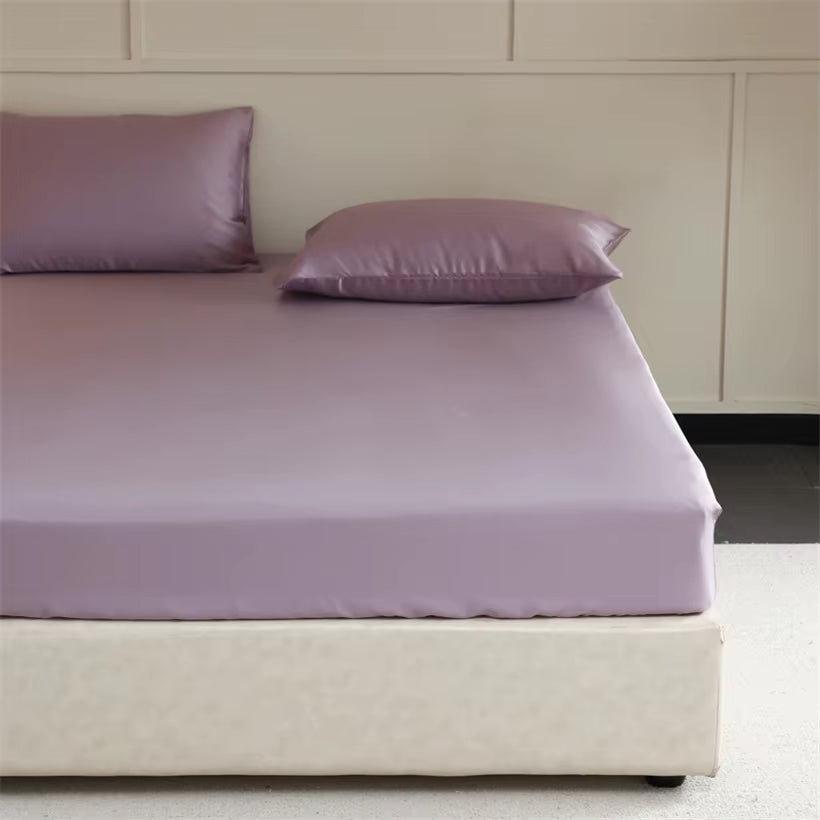 23Mm Mulberry Silk Fitted Sheets 100% 23 Momme Natural Silk Bed Sheet Luxury Smooth Mattress Cover Breathable Soft Bedding Sheet