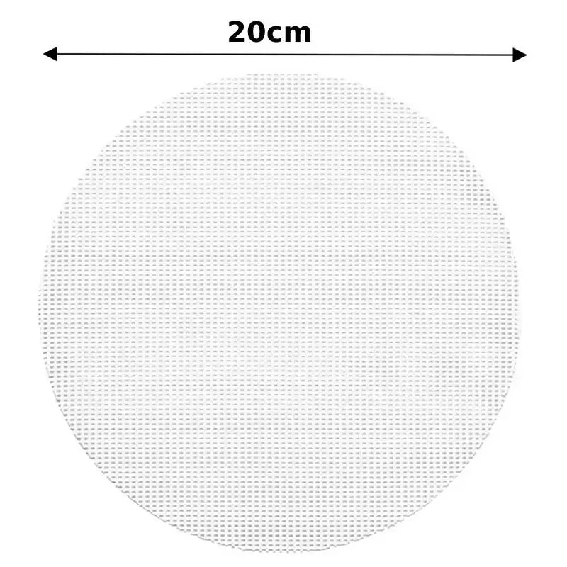 4Pcs Silicone Steamer Mat Reusable Steamer Paper Liner round Dim Sum Mesh Non-Stick Mesh Mat Pad for Buns Dumpling Baking Pastry