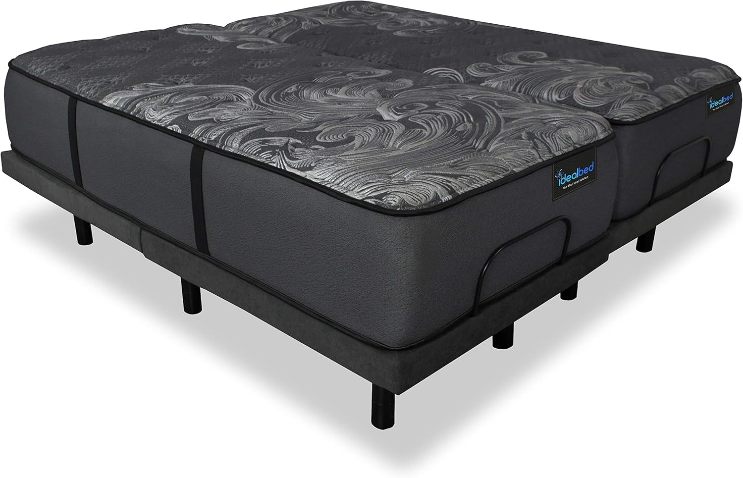 Iq5 Luxury Hybrid Mattress and Adjustable Bed Sleep System, Pressure Relief Sleep, Zero Gravity, Anti-Snore, Custom Comfort Positions (Split King, Luxury Firm (Medium Firm) + 4I Custom)