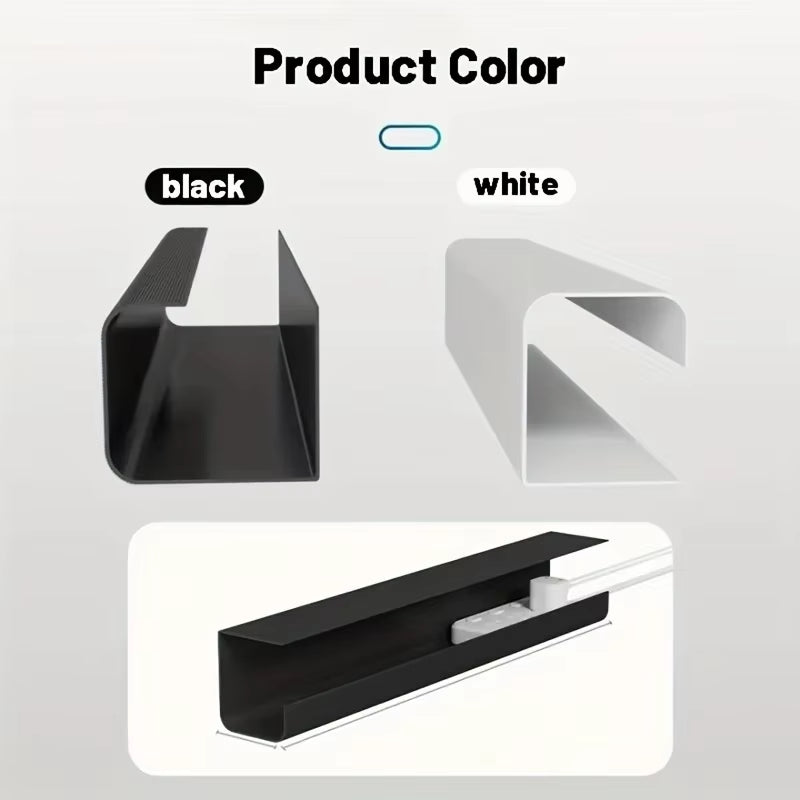 Undertable Cable Management Rack without Punching Storage Box Computer Desk Bottom Wire Fixing Plug Arrangement