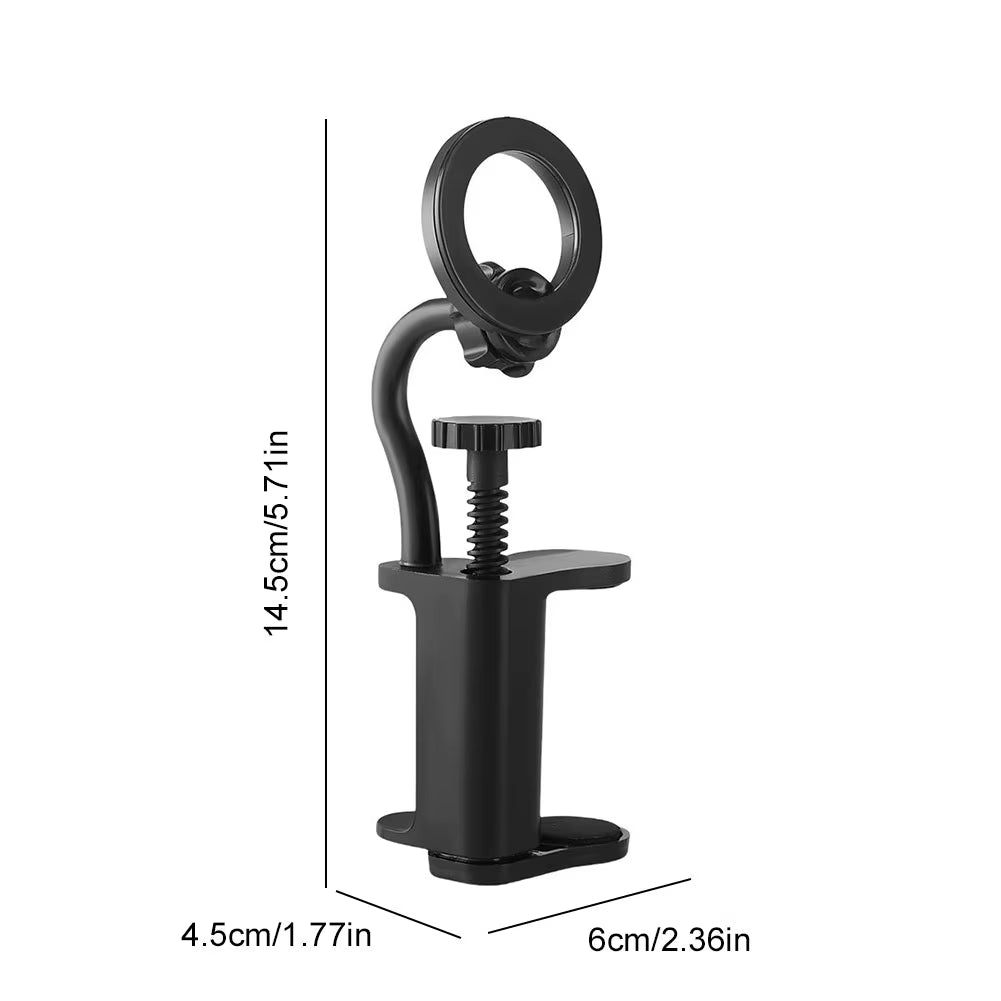 2025 Adjustable Magnetic Guitar Phone Holder Non-Slip Strong Magnetic Musical Instrument Phone Stand Stable Support with Clip