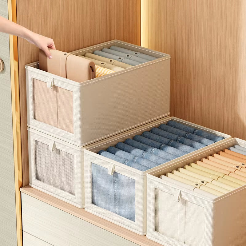 Large-Capacity Household Clothing Storage Box Enlarged and Thickened Folding Storage Box Suitable for Cotton Quilts down Jackets