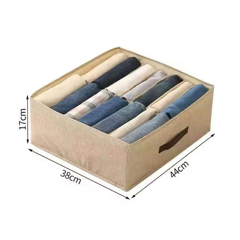 Closets Clothes Organizer Pants Jeans Storage Box Cabinet Organizer Drawers Underwear Socks T-Shirt Wardrobe Storage Organiser