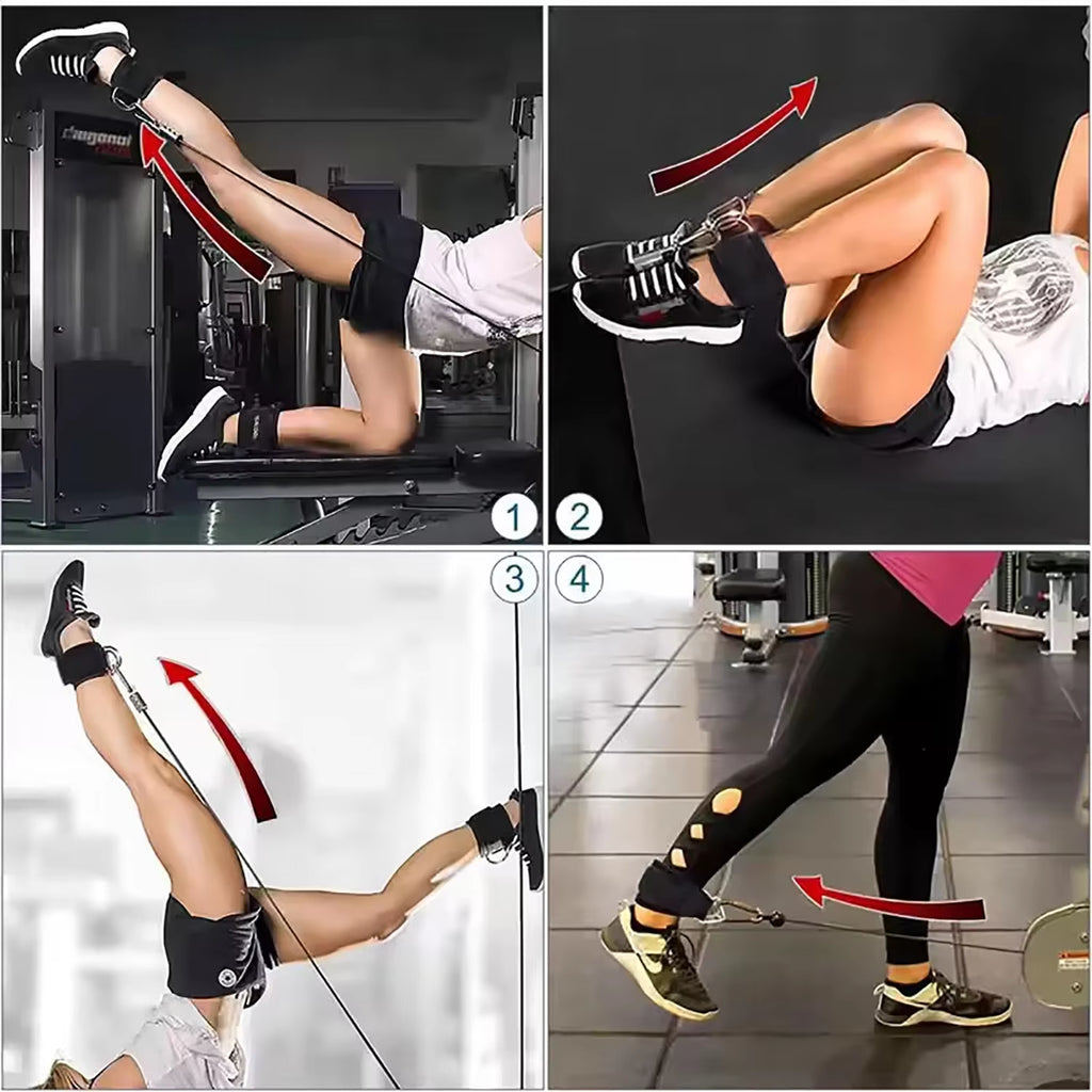 2025 NEW 2PCS Ankle Straps for Gantry Rear Kick Training Hip Exercise Lower Body Exercise - Adjustable Leg Straps