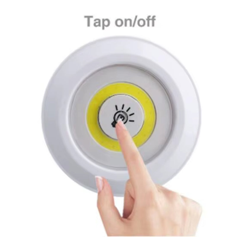 3W Super Bright Cob under Cabinet Light LED Wireless Remote Control Dimmable Wardrobe Night Lamp Home Bedroom Closet Kitchen