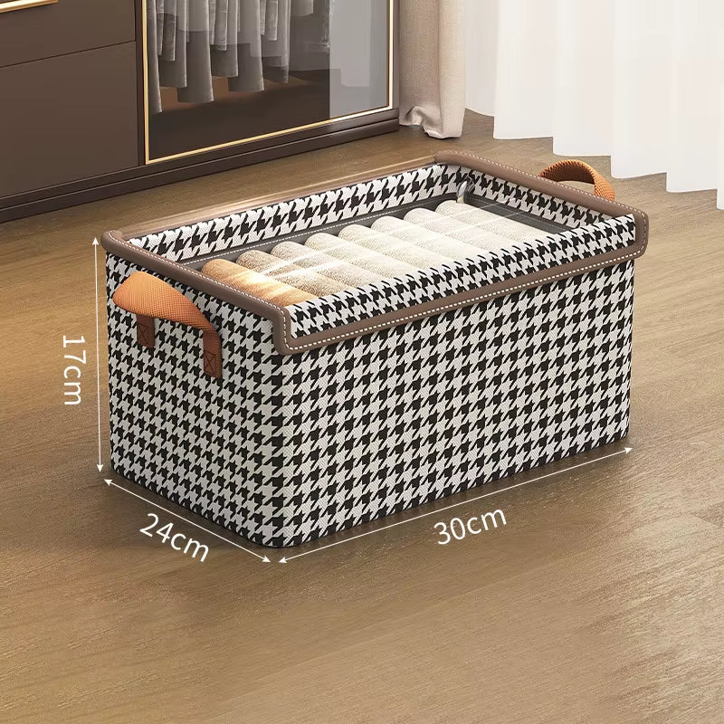770G Dustproof Storage Box with Lid Large Capacity Foldable Clothes Storage Box Double Thickness Moisture-Proof Storage Box