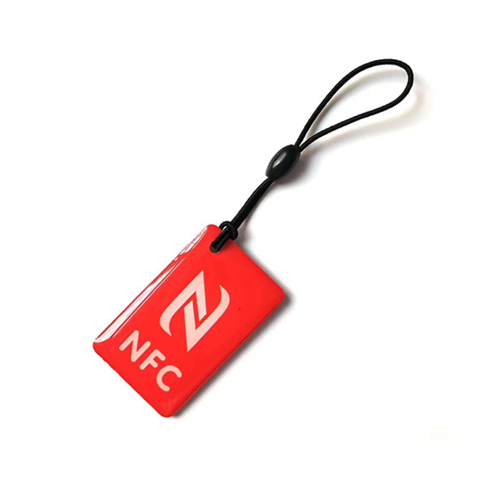 1Pc Epoxy Mini Card NTAG216 NFC Sticker 888 Bytes Proximity 13.56Mhz ISO14443A Small RFID Tag 42*26Cm Waterproof Keyfob Token