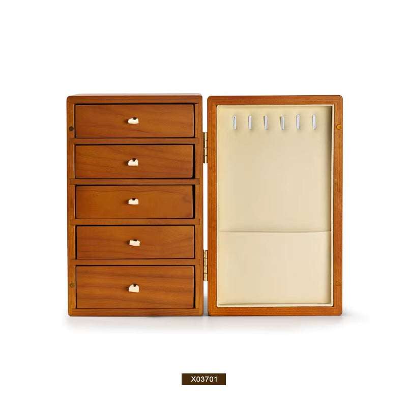 Large Wooden Cabinet Box Jewelry Accessories Organizer Storage Cabinet Jewelry Storage Box Organiser Wood Jewelry Storage