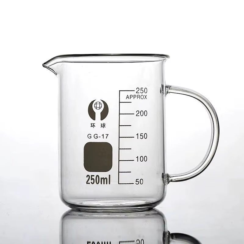 1Pcs 50Ml100Ml 250Ml500Ml1000Mllab High Borosilicate Glass Beaker with Handle Scale Measuring Cup Laboratory Equipment