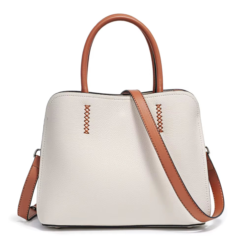 Zency Women'S Genuine Leather Shopper Bag Designer Shoulder Bags Handbag Large Bucket Bag Tote Cross Body 2024 Bolso De Mujer