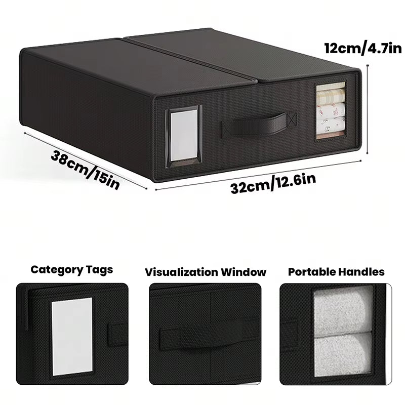 Bed Sheet Foldable Organiser Clothes, Comforter Organiser Large Capacity Zip-On Sheet Organiser for Sheets, Clothes,