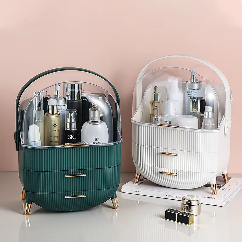 Cosmetic Storage Box Bathroom Big Capacity Waterproof Dustproof Jewelry Makeup Organizer Home Skin Care Make up Storage Drawer