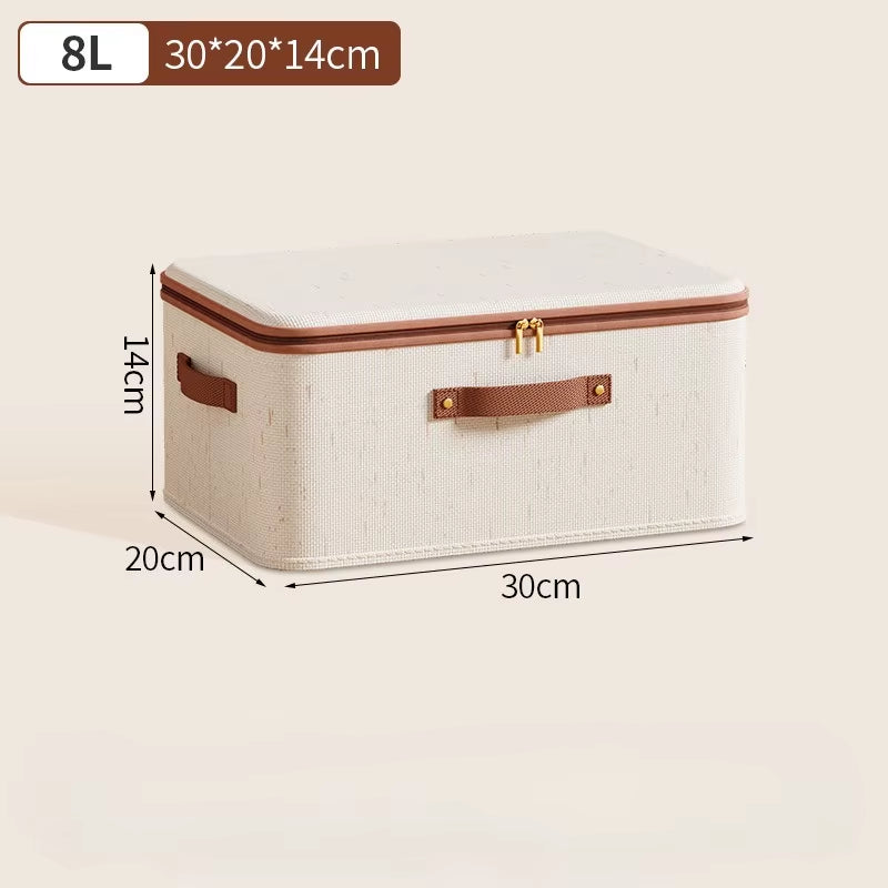 Extremely Large Thicken Clothes Organizer Home Cotton Linen Quilt Pants Sweater Storage Box Bedroom Closet Wardrobe Organizer