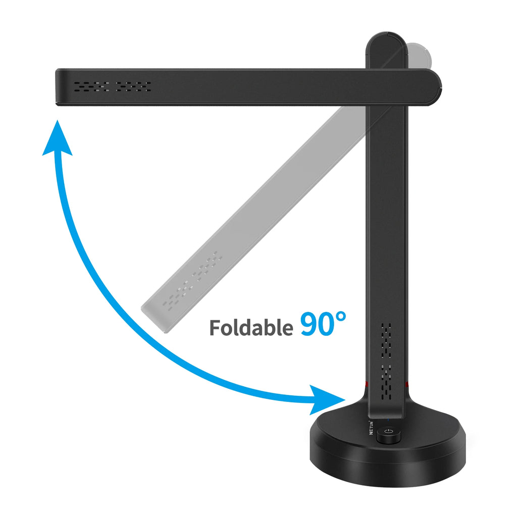Book Scanner T101 Autofocus Document Scanner Max A4 A3 Size with Smart OCR Led Table Desk Lamp for Family Home Office